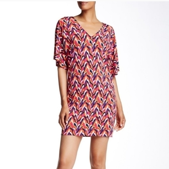 Trina turk‎ psychedelic shift dress - Picture 1 of 6
